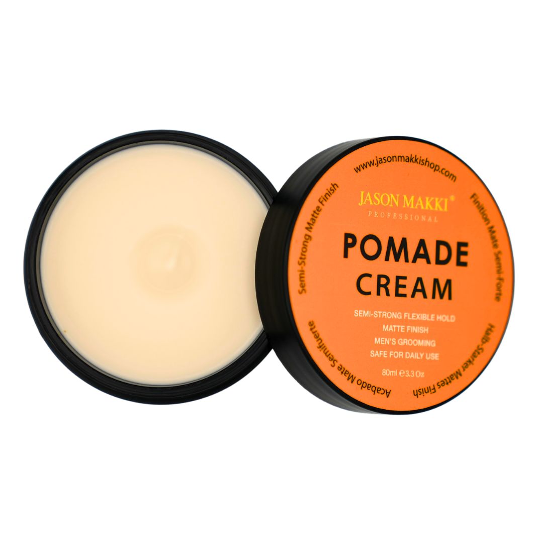 Jason Makki Cream Pomade - Semi Strog Hold – JASON MAKKI