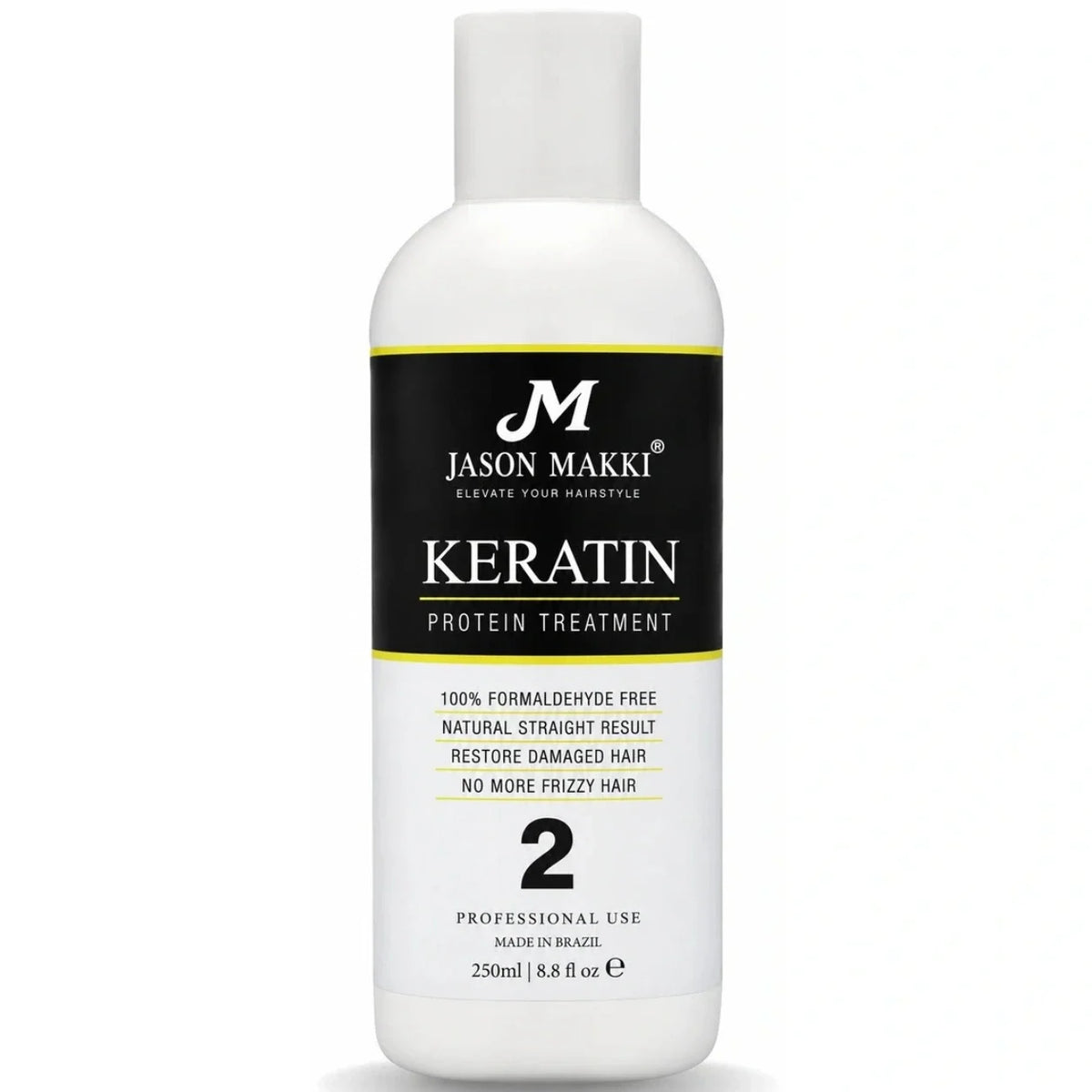 Jason Makki Keratin Protein Treatment 250ml bottle — formaldehyde-free straightening cream