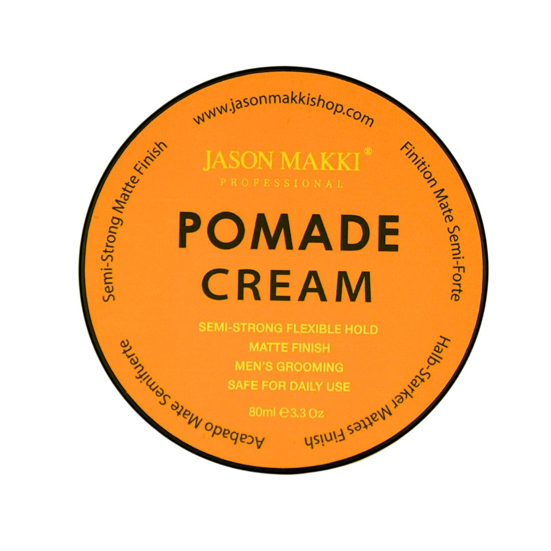 Jason Makki Cream Pomade - Semi Strog Hold – JASON MAKKI