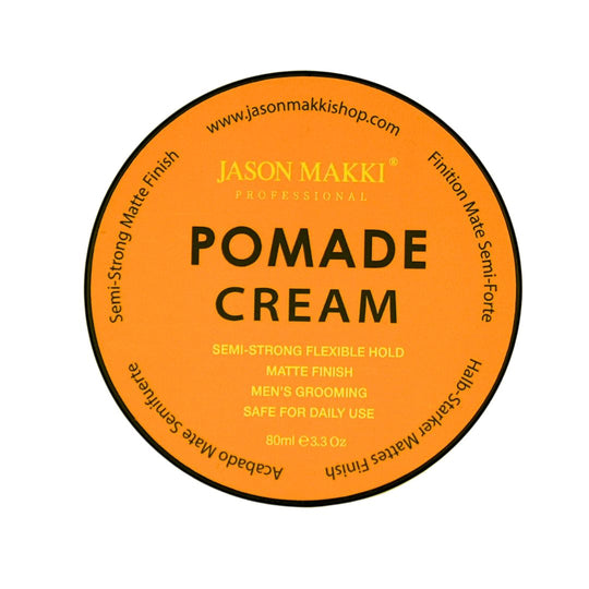 Jason Makki Cream Pomade - Semi Strog Hold – JASON MAKKI