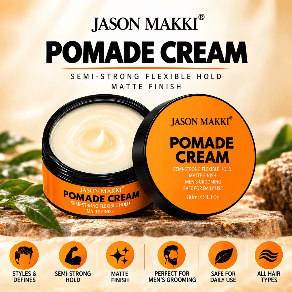 Pomade Cream for Men with Semi-Strong Hold & Matte Finish 80ml