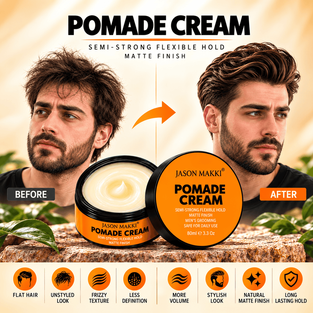 Pomade Cream for Men with Semi-Strong Hold &amp; Matte Finish 80ml