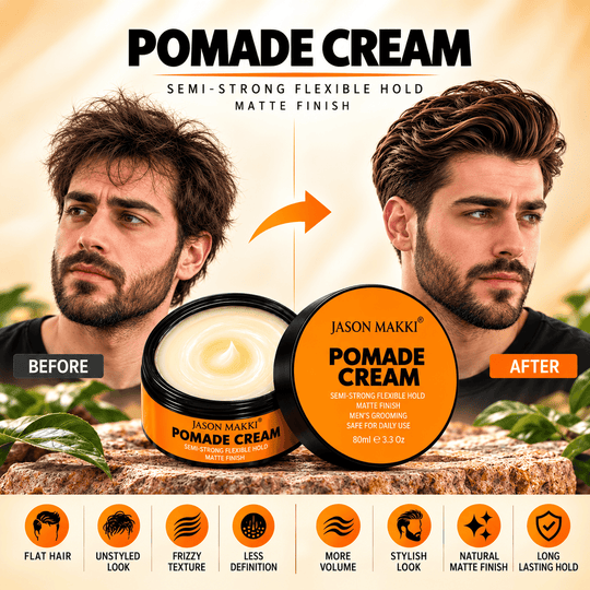 Pomade Cream for Men with Semi-Strong Hold &amp; Matte Finish 80ml