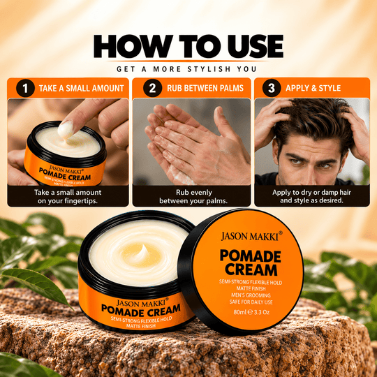 Pomade Cream for Men with Semi-Strong Hold &amp; Matte Finish 80ml