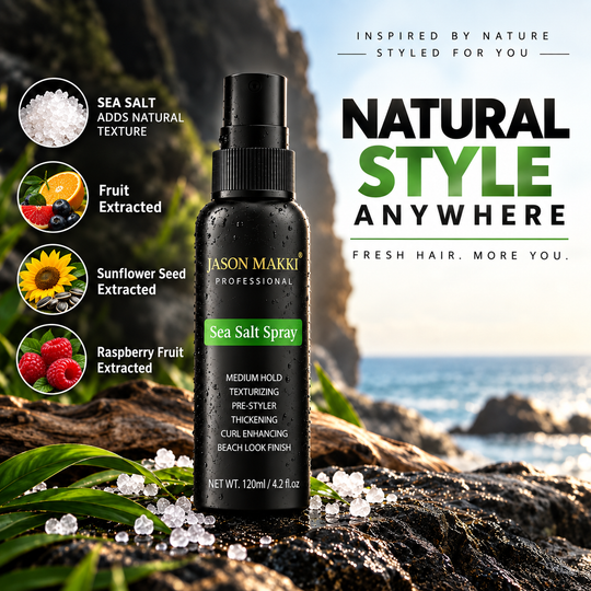 JASON MAKKI Sea Salt Spray for Hair – Texture, Volume &amp; Natural Hold