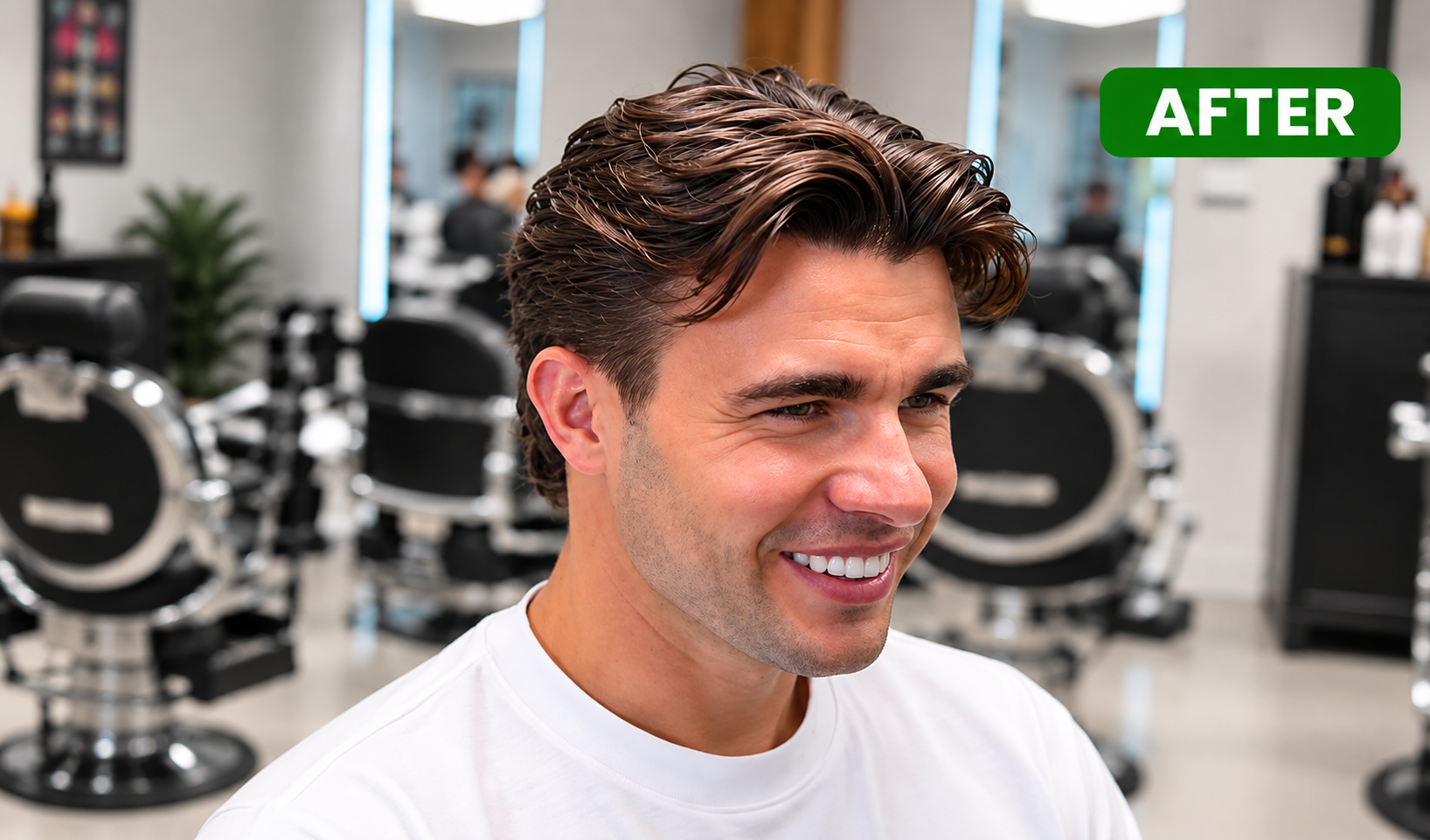 Men's textured hairstyle after using JASON MAKKI Sea Salt Spray