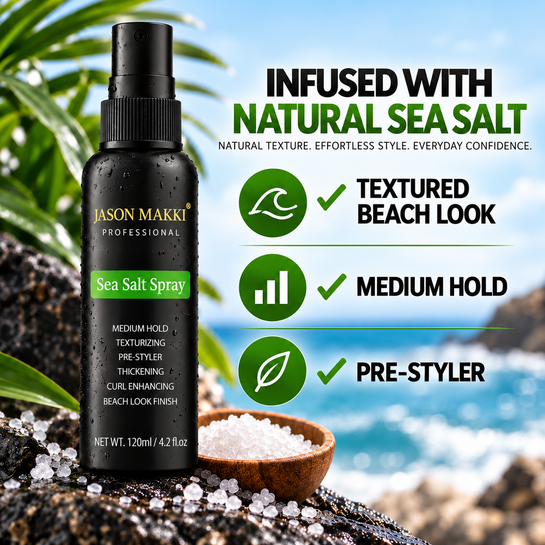 JASON MAKKI Sea Salt Spray for Hair – Texture, Volume &amp; Natural Hold
