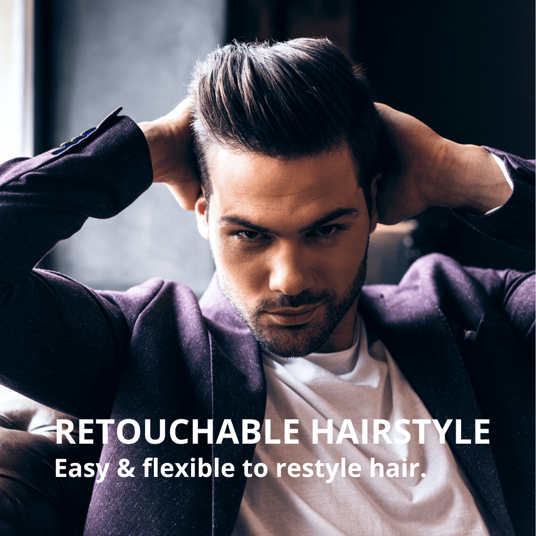 Retouchable hairstyle, easy and flexible to restyle hair
