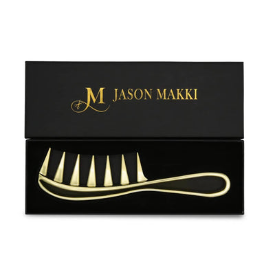 Gold detangling comb