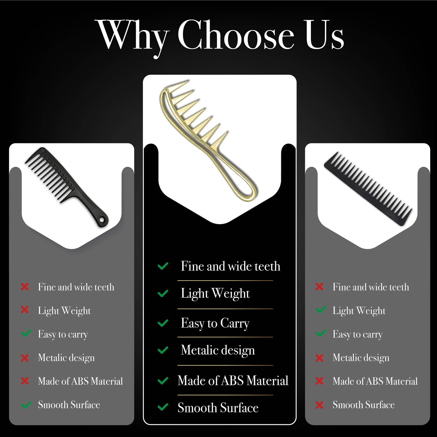 Wide tooth comb benefits