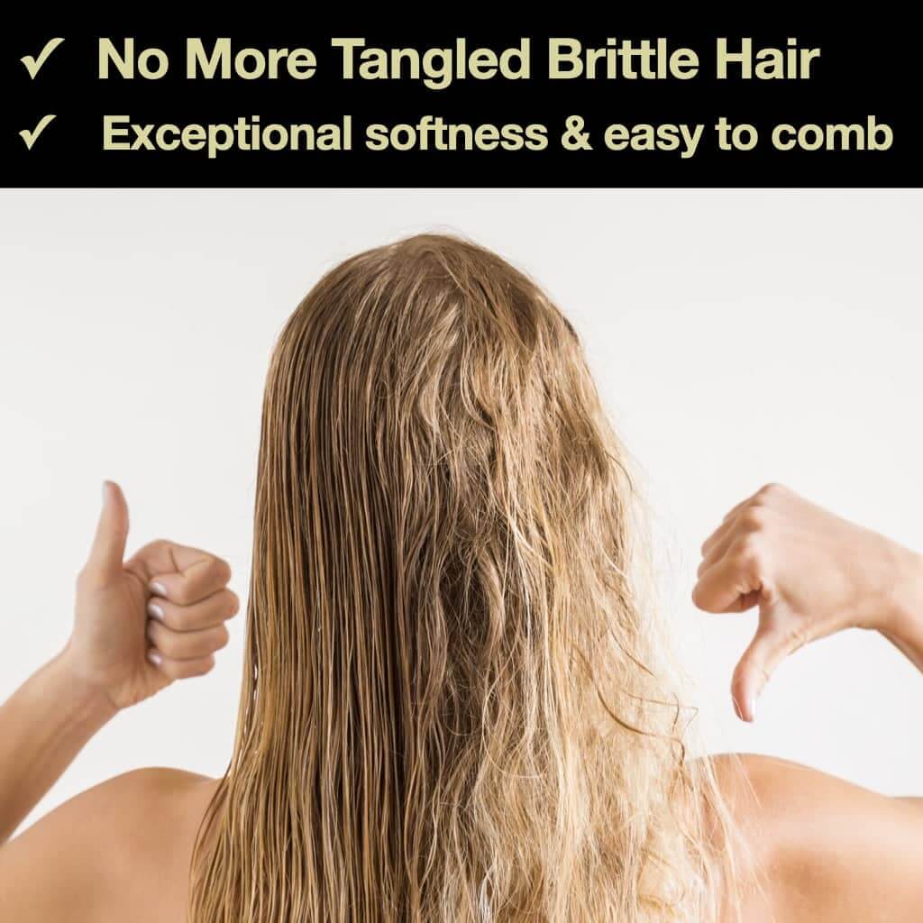 No more tangled brittle hair